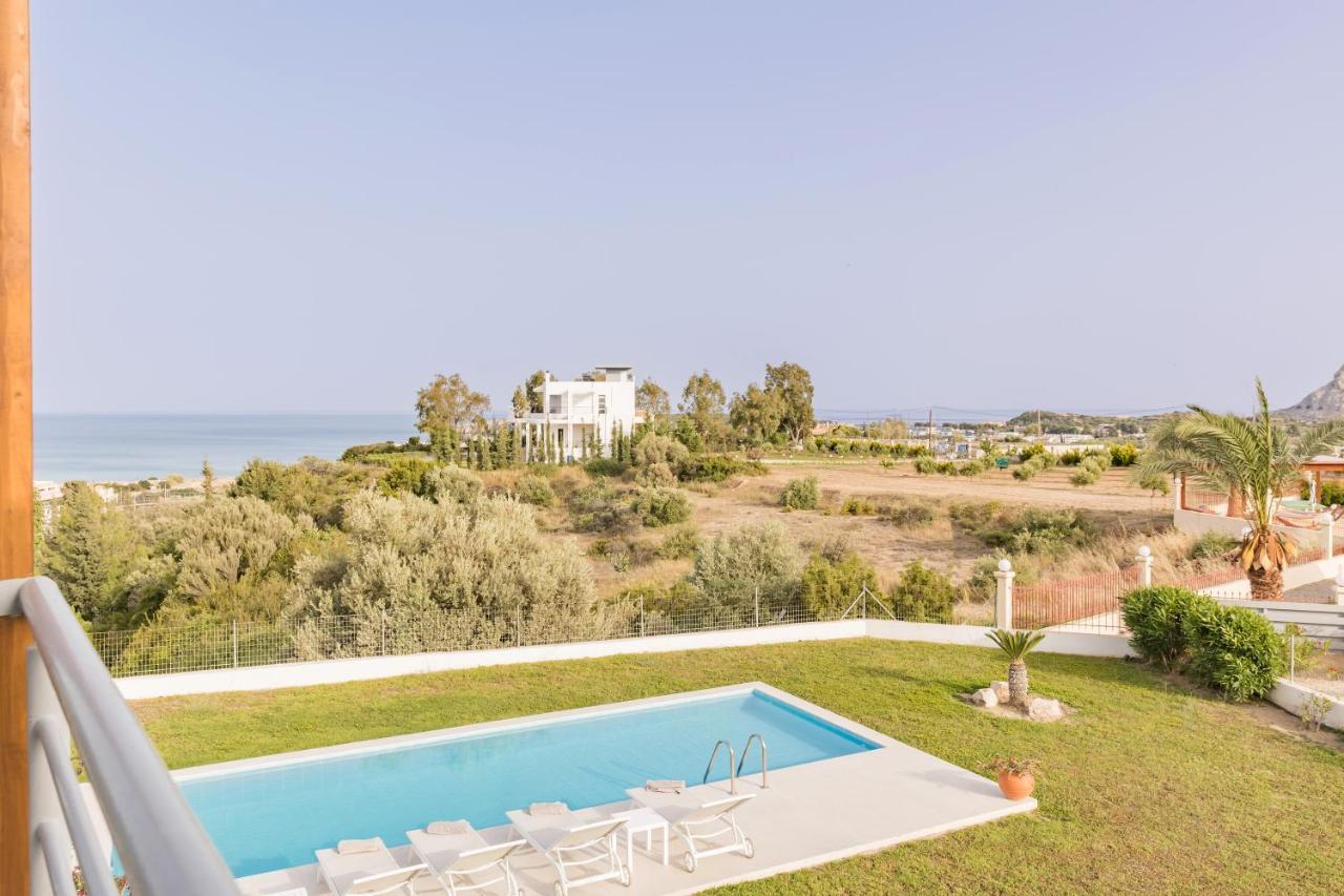 Villa Santa Maria With Private Pool And Sea View Afantou Exterior foto