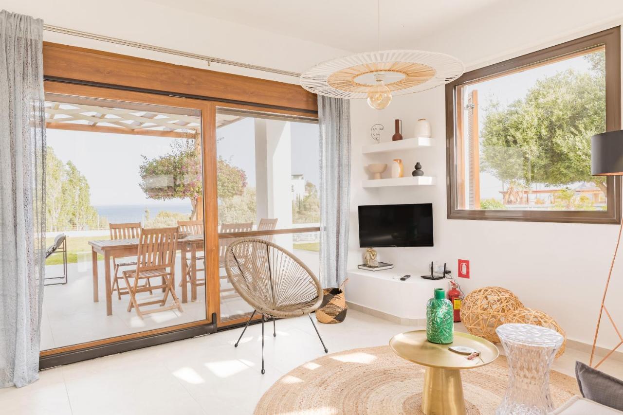 Villa Santa Maria With Private Pool And Sea View Afantou Exterior foto