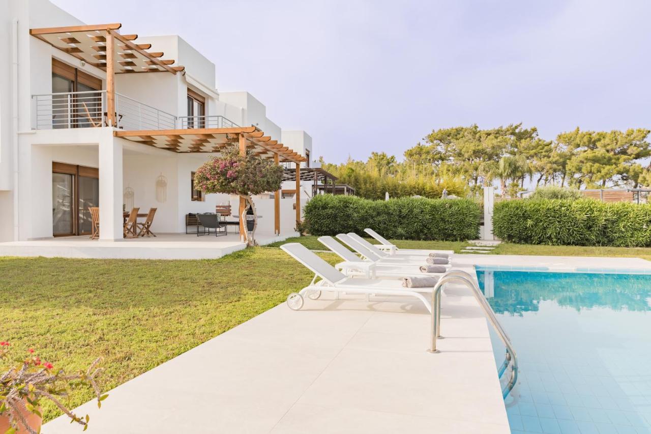 Villa Santa Maria With Private Pool And Sea View Afantou Exterior foto