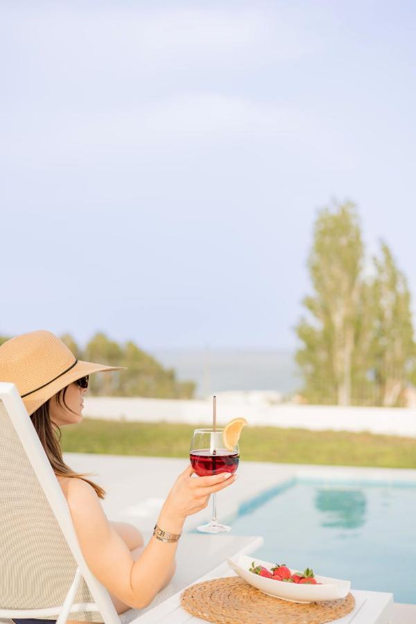 Villa Santa Maria With Private Pool And Sea View Afantou Exterior foto